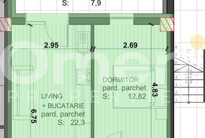 Apartament 2 camere de vânzare | Etaj 1 | Zona hotvon | Bloc nou - 7