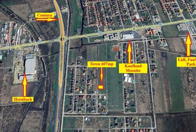 607mp | Teren Mosnita, spate Kaufland | Toate utilitatile - 3