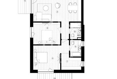 Ap. cu 3 camere, decomandat, 93,50 mp utili| zona Lacul lui Binder - 4