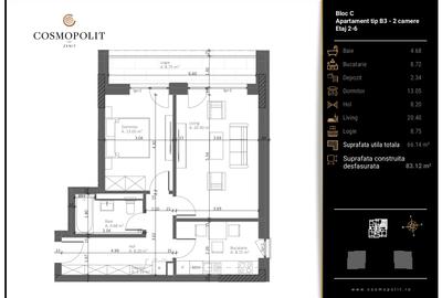 Apartament 2 camere Cosmopolit Zenit | Răcădău - 5