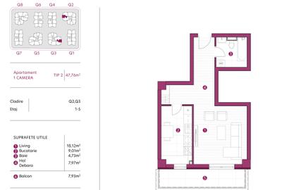 Apartament 1 camera 48 mp, bloc nou, TVA 21% inclus, avans minim 15% - 5