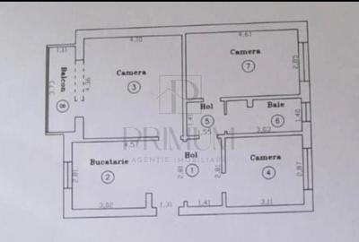 DAMBOVITA - 3 CAM - DECOMANDAT - CENTRALA PROPRIE - RENOVAT - PRET EXCELENT - 7