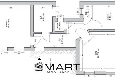 Apartament 2 camere decomandate Bulevardul Victoriei - 9