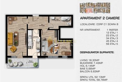 COMISION 0 | 2 camere decomandat | Metrou Berceni | Direct Dezvoltator - 5