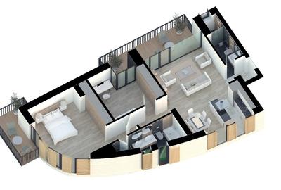Apartament 3 camere in cladire boutique cu livrare in 2027, zona 13 Septembrie - 5