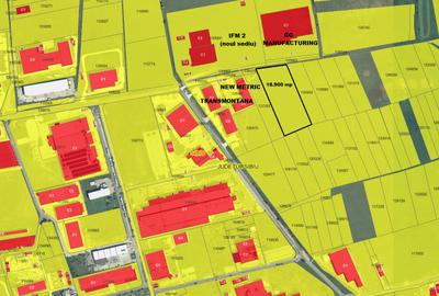Teren intravilan 18.900 mp cu PUZ / Zona Industriala Vest Sibiu / str. Geneva - 1