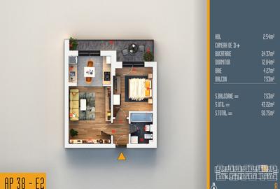 Neofort 84 - Apartament 2 camere decomandat bloc nou Titan, incalzire pardoseala - 19