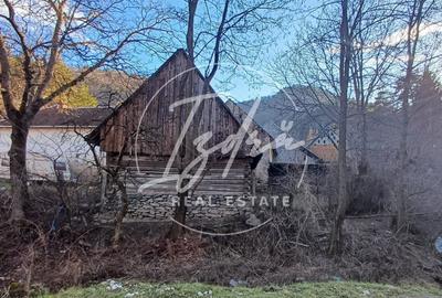 Teren intravilan cu utilitati si constructie de lemn - 1
