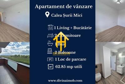 Apartamente noi, 3 camere, 62.85 mpu, Calea Surii Mici