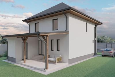 VIND CASA ELEGANTA in EDEN FOREST cu 4-5 camere 2-3 bai P+1+pod incalzire pardos - 1