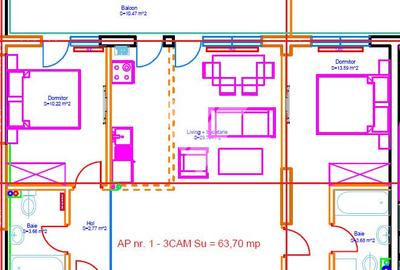 Apartament 3 camere 2 bai balcon etaj 1, ideal familie | Doamna Stanca - 8
