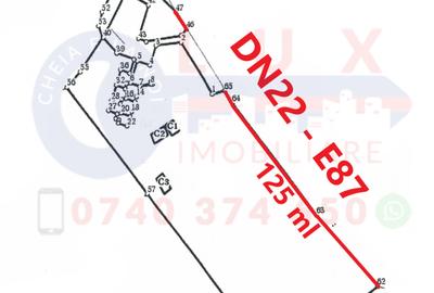 ID 7837 Investiție cu viziune - Teren cu deschidere la E87 - DN22 - 2