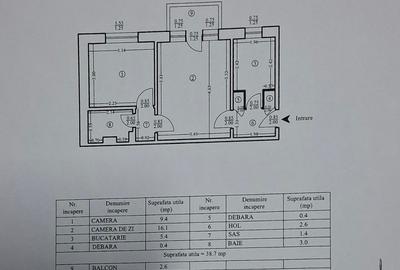 Apartament cu 2 camere semidecomandat în Mircea cel Bătrân