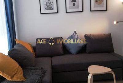 Apartament cu 2 camere semidecomandat, mobilat în Pipera