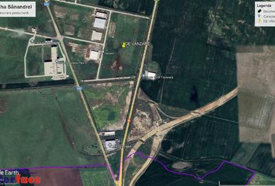 Vând   parcele teren cu PUZ industrial DN 69 la limita Timisoara-Sanandrei, - 2