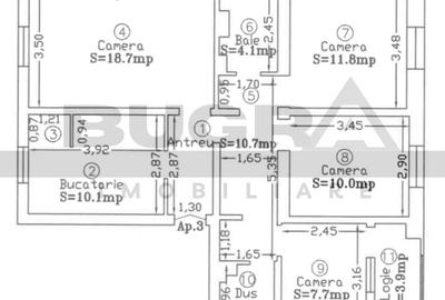 Apartament 4 camere decomandate, 80mp, 2 bai, zona strazii Dambovitei - 8