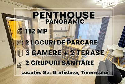 Penthouse cu 3 camere decomandat, mobilat în Terezian