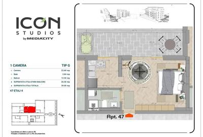 Garsonieră în ansamblul ICON Studios - zona Moșilor - 5