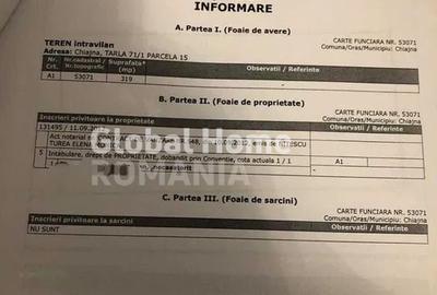 Teren intravilan 400MP | Chiajna | - 3