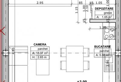 De Neratat, Studio, Etaj 1 - 3