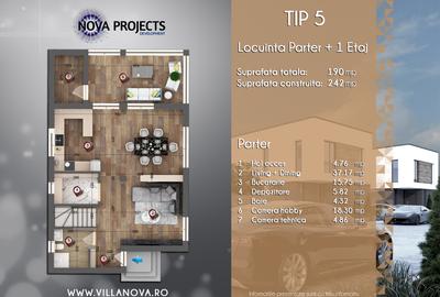 Casa cu 5 camere | HVAC |Pompa caldura |Ventiloconvectoare |Panouri fotovoltaice - 19