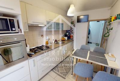 Apartament cu 3 camere, 74mp utili+2 balcoane, etaj 2/4, zona Turnisor - 1