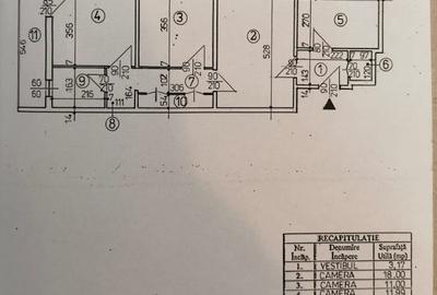 Apartament cu 3 camere semidecomandat în Dristor