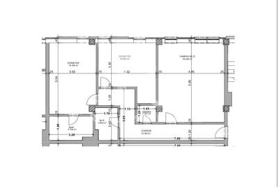 Apartament cu 3 camere decomandat în Ultracentral
