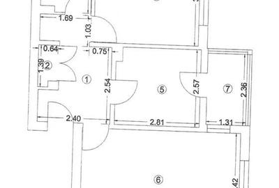 Apartament cu 2 camere decomandat în Dacia