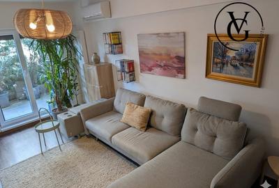 Apartament cu 3 camere open-space, mobilat în Floreasca