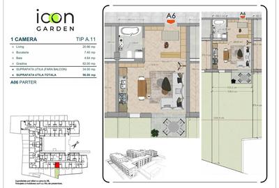 Garsonieră de vânzare - ICON Garden - 4