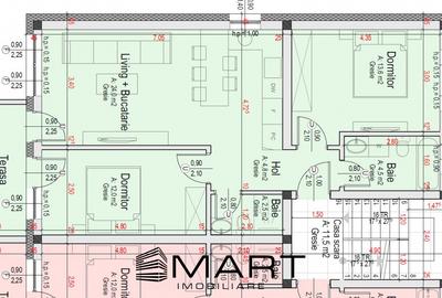 Apartament 3 camere 62mp plus curte 50mp cartier Davinci Cristian - 8