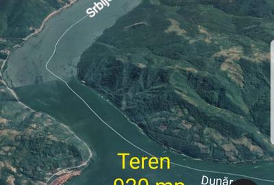 Teren intravilan, 920 mp, fs 26 m, în Orșova, pe malul Dunării, comision 0% - 4