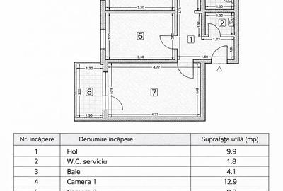 Apartament 3 camere , decomandat, langa plaja, vedere la mare, 160000 euro - 1