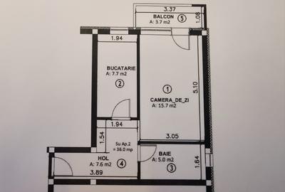 Apartament cu o camera de vanzare in Apahida! - 1