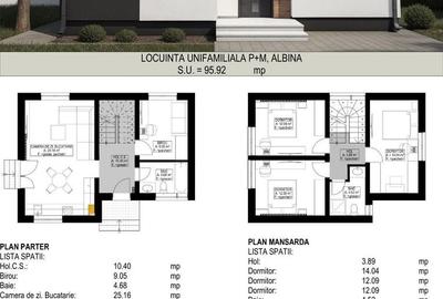 Comision 0%, Casă Individuala 5 Camere | 96mp, Teren 500mp, Albina - 2