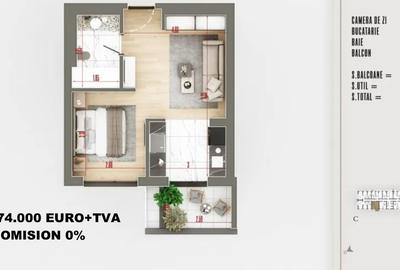 0% Comision| Garsoniera Pallady | Ideal investiție| Bloc nou finalizat - 2