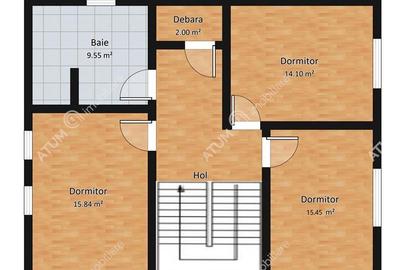 Casa cu 4 camere decomandate si gradina in zona Bavaria in Sibiu - 10