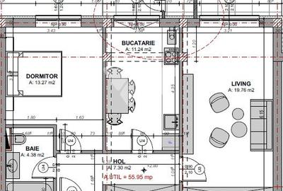 Apartament 2 camere la etaj 1 cu balcon si debara - zona Doamna Stanca - 7
