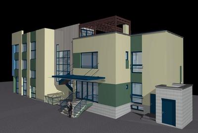 Vanzare cladire 505 mp, comercial si birouri, 779 mp teren, 2 fronturi, zona RrM - 5