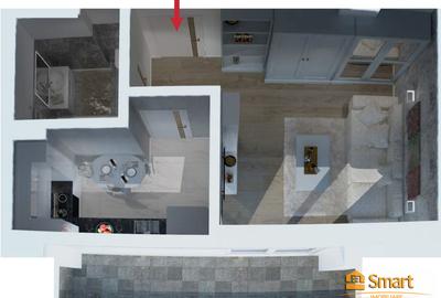 Ap 1 camera + parcare subterana, 44mp , Bloc nou Intabulat - 7
