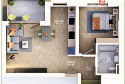 COMISION 0% Apartament cu 2 camere, bloc nou, loc de parcare, zona Mehala - 2