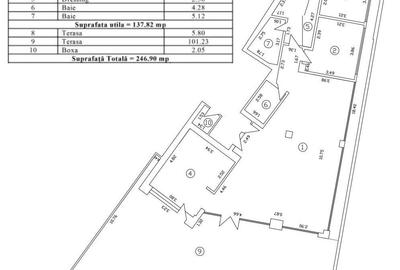 Penthouse de 243 mp (Terasă 105 mp!) cu View Spectaculos si 3 locuri de parcare - 4