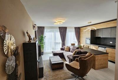 Apartament cu 2 camere semidecomandat, mobilat în Pipera