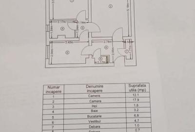 Alexandru - Piata Voievozilor -2 camere decomandat -etaj intermediar - geam baie - 1