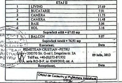 Apartament 3 camere 67 mp utili etaj 2 cu 2 locuri de parcare Turnisor - 10