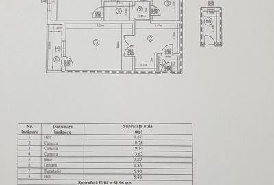 Apartament 3 camere, cu boxa, zona BCR - 13