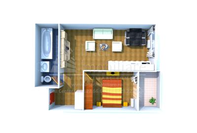 Apartament cu 2 camere open space Penny Market-5 Drumuri cod oferta 152004 - 4