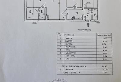 PROPRIETAR APT  MODERN COMPLET RENOVAT 3 CAM TEIUL DOAMNEI FAC. CONSTRUCTII - 11