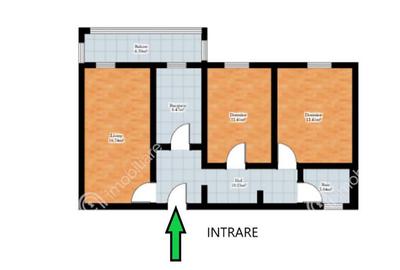 Apartament 3 camere decomandate balcon zona Mihai Viteazu Sibiu - 7